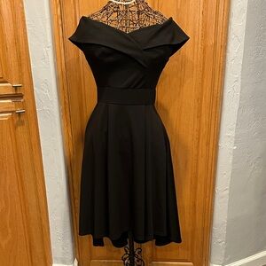 Elegant Black Off-Shoulder Dress